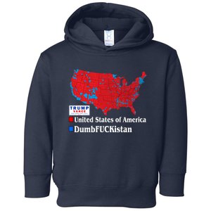 Funny Trump 2024 Electoral Landslide Map Toddler Hoodie