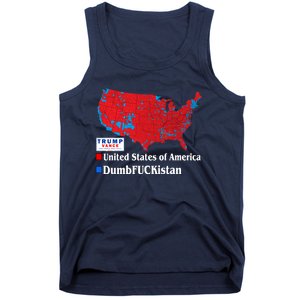 Funny Trump 2024 Electoral Landslide Map Tank Top