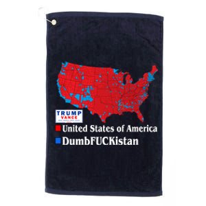 Funny Trump 2024 Electoral Landslide Map Platinum Collection Golf Towel