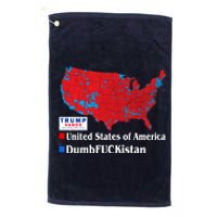 Funny Trump 2024 Electoral Landslide Map Platinum Collection Golf Towel