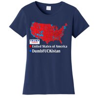 Funny Trump 2024 Electoral Landslide Map Women's T-Shirt