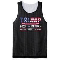 Funny Trump 2024 The Return Make Liberals Cry Again Election Mesh Reversible Basketball Jersey Tank