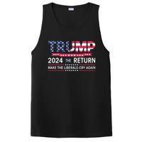 Funny Trump 2024 The Return Make Liberals Cry Again Election PosiCharge Competitor Tank