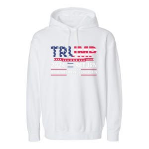 Funny Trump 2024 The Return Make Liberals Cry Again Election Garment-Dyed Fleece Hoodie