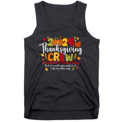 Family Thanksgiving 2024 Thanksgiving Crew Turkey Matching Tank Top