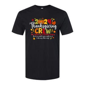 Family Thanksgiving 2024 Thanksgiving Crew Turkey Matching Softstyle CVC T-Shirt