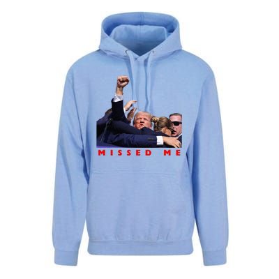 Funny Trump 2024 Missed Me Unisex Surf Hoodie