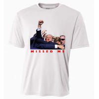 Funny Trump 2024 Missed Me Cooling Performance Crew T-Shirt