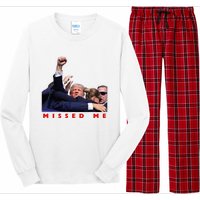 Funny Trump 2024 Missed Me Long Sleeve Pajama Set