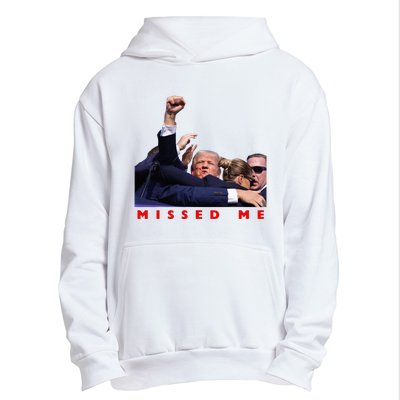 Funny Trump 2024 Missed Me Urban Pullover Hoodie