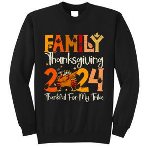 Family Thanksgiving 2024 Crew Dabbing Turkey Group Matching Sweatshirt