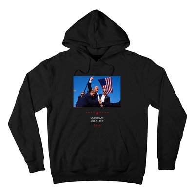 Funny Trump 2024 Shooting At Trump Rally In Pennsylvania Hoodie