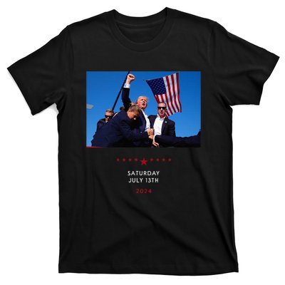 Funny Trump 2024 Shooting At Trump Rally In Pennsylvania T-Shirt