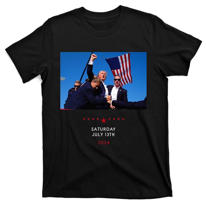 Funny Trump 2024 Shooting At Trump Rally In Pennsylvania T-Shirt