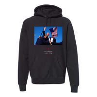 Funny Trump 2024 Shooting At Trump Rally In Pennsylvania Premium Hoodie