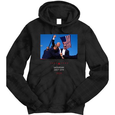 Funny Trump 2024 Shooting At Trump Rally In Pennsylvania Tie Dye Hoodie