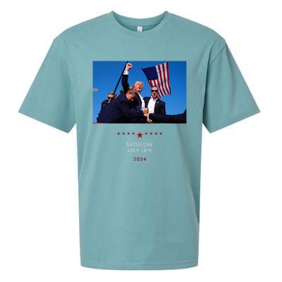 Funny Trump 2024 Shooting At Trump Rally In Pennsylvania Sueded Cloud Jersey T-Shirt