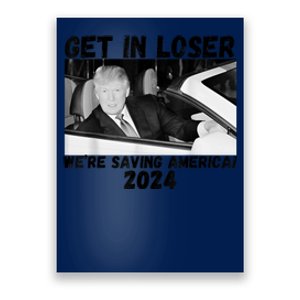 Funny Trump 2024 Saving America President Trump Poster