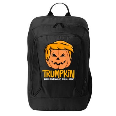 Funny Trumpkin 2024 Usa Make Halloween Great Again City Backpack