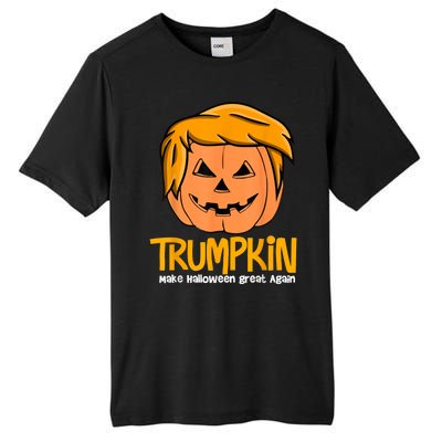 Funny Trumpkin 2024 Usa Make Halloween Great Again Tall Fusion ChromaSoft Performance T-Shirt