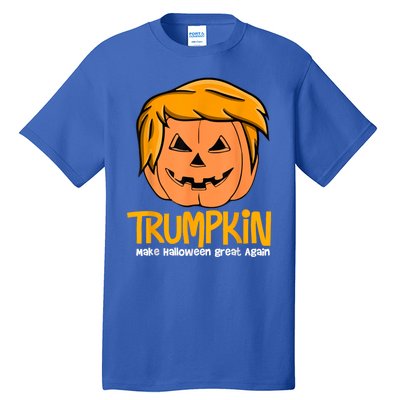 Funny Trumpkin 2024 Usa Make Halloween Great Again Tall T-Shirt