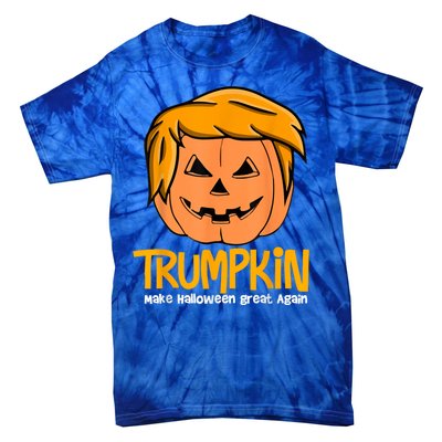 Funny Trumpkin 2024 Usa Make Halloween Great Again Tie-Dye T-Shirt