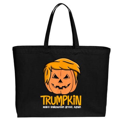 Funny Trumpkin 2024 Usa Make Halloween Great Again Cotton Canvas Jumbo Tote