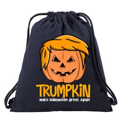 Funny Trumpkin 2024 Usa Make Halloween Great Again Drawstring Bag