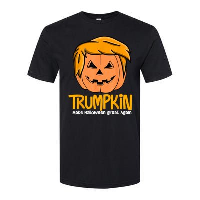 Funny Trumpkin 2024 Usa Make Halloween Great Again Softstyle CVC T-Shirt