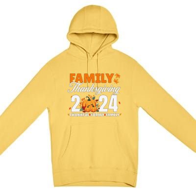 Family Thanksgiving 2024 Turkey Thanksgiving Matching Group Premium Pullover Hoodie