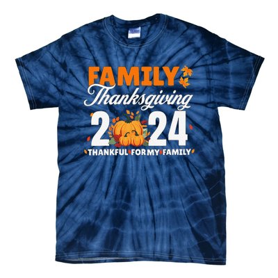 Family Thanksgiving 2024 Turkey Thanksgiving Matching Group Tie-Dye T-Shirt