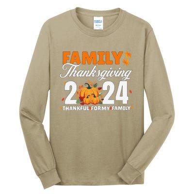 Family Thanksgiving 2024 Turkey Thanksgiving Matching Group Tall Long Sleeve T-Shirt