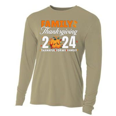 Family Thanksgiving 2024 Turkey Thanksgiving Matching Group Cooling Performance Long Sleeve Crew