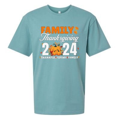 Family Thanksgiving 2024 Turkey Thanksgiving Matching Group Sueded Cloud Jersey T-Shirt