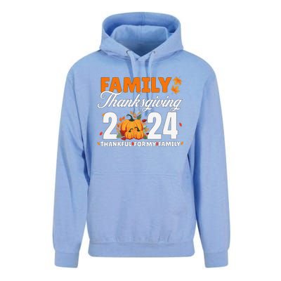 Family Thanksgiving 2024 Turkey Thanksgiving Matching Group Unisex Surf Hoodie