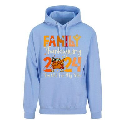 Family Thanksgiving 2024 Crew Dabbing Turkey Group Matching Unisex Surf Hoodie