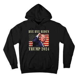 Funny Trump 2024 Bye Bye Biden Dropped Out Election 2024 Hoodie