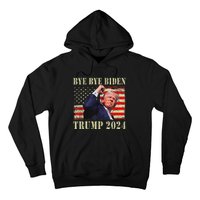 Funny Trump 2024 Bye Bye Biden Dropped Out Election 2024 Hoodie