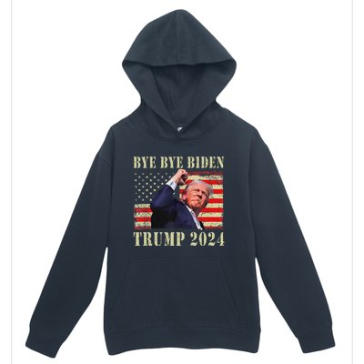 Funny Trump 2024 Bye Bye Biden Dropped Out Election 2024 Urban Pullover Hoodie