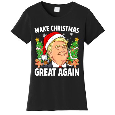 Funny Trump 2024 Make Christmas Great Again Women Gift Women's T-Shirt