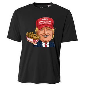 Funny Trump 2024 French Fry Make French Fries Great Again Cooling Performance Crew T-Shirt