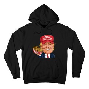 Funny Trump 2024 French Fry Make French Fries Great Again Hoodie