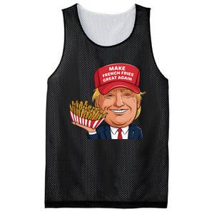 Funny Trump 2024 French Fry Make French Fries Great Again Mesh Reversible Basketball Jersey Tank