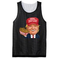 Funny Trump 2024 French Fry Make French Fries Great Again Mesh Reversible Basketball Jersey Tank