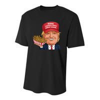 Funny Trump 2024 French Fry Make French Fries Great Again Youth Performance Sprint T-Shirt