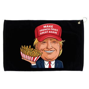 Funny Trump 2024 French Fry Make French Fries Great Again Grommeted Golf Towel