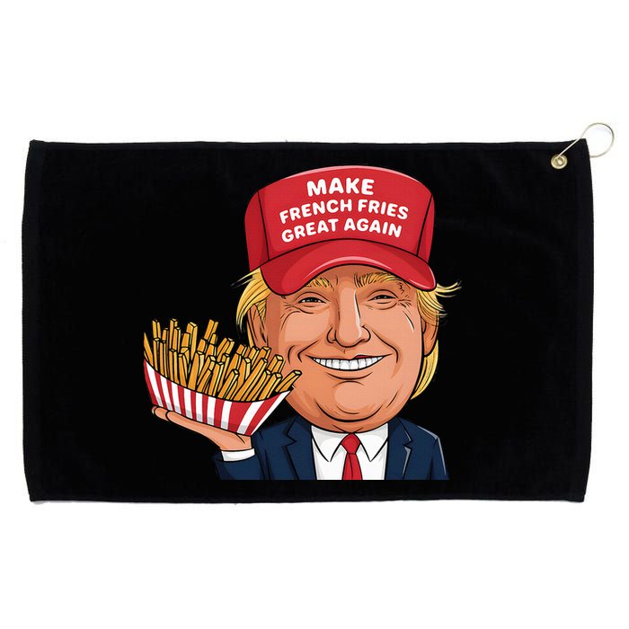 Funny Trump 2024 French Fry Make French Fries Great Again Grommeted Golf Towel