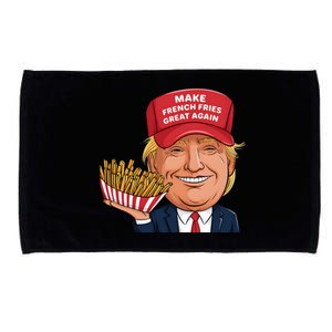 Funny Trump 2024 French Fry Make French Fries Great Again Microfiber Hand Towel