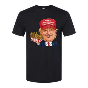 Funny Trump 2024 French Fry Make French Fries Great Again Softstyle CVC T-Shirt