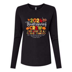 Family Thanksgiving 2024 Thanksgiving Crew Matching Group Womens Cotton Relaxed Long Sleeve T-Shirt